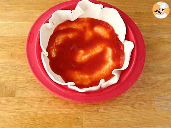 Hamburgerpaj, en cheeseburgare att dela! - Beredning steg 1