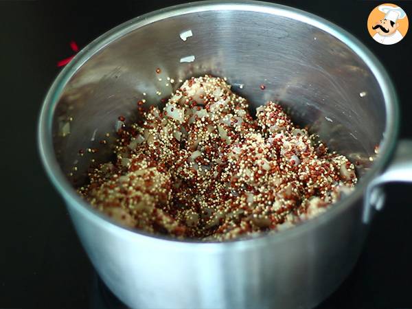 Risotto med quinoa och champinjoner - Beredning steg 2