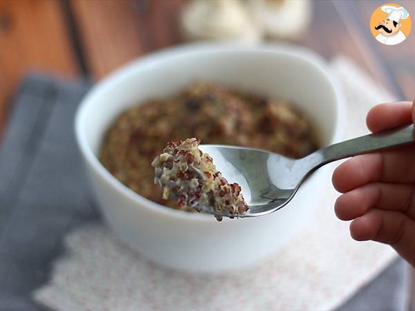 Risotto med quinoa och champinjoner - Beredning steg 5