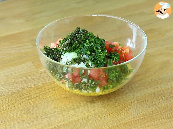 Mycket enkel orientalisk tabbouleh - Beredning steg 2