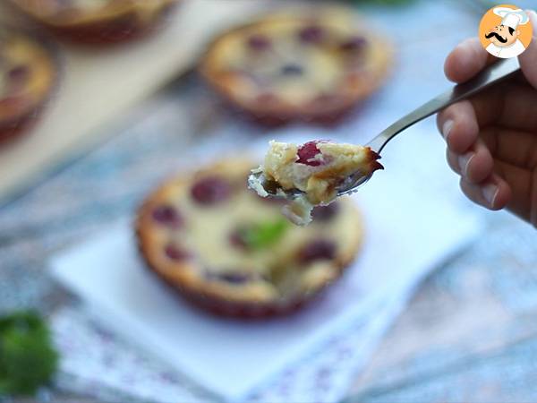 Glutenfri mini clafoutis med körsbär - Beredning steg 5