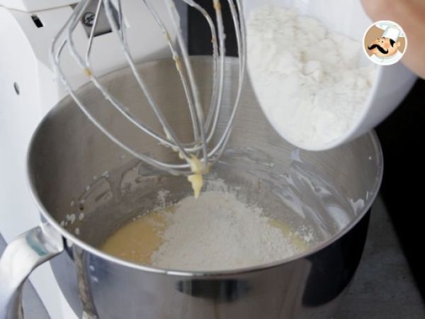 Tårtbotten för cupcakes - Beredning steg 1