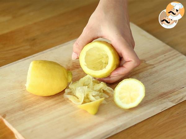 Frostad citron, en uppfriskande sorbet - Beredning steg 1
