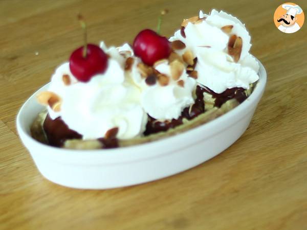 Banana Split, den berömda frysta desserten - Beredning steg 3