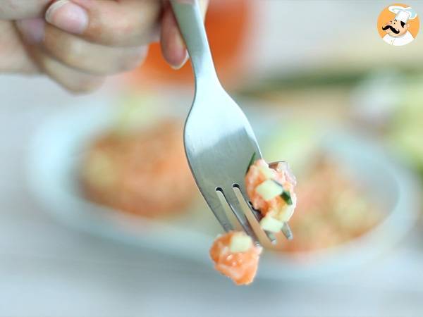 Tartare av färsk lax och grönt äpple - Beredning steg 5
