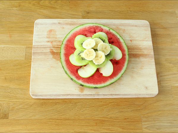 Pizza med vattenmelon - Beredning steg 4