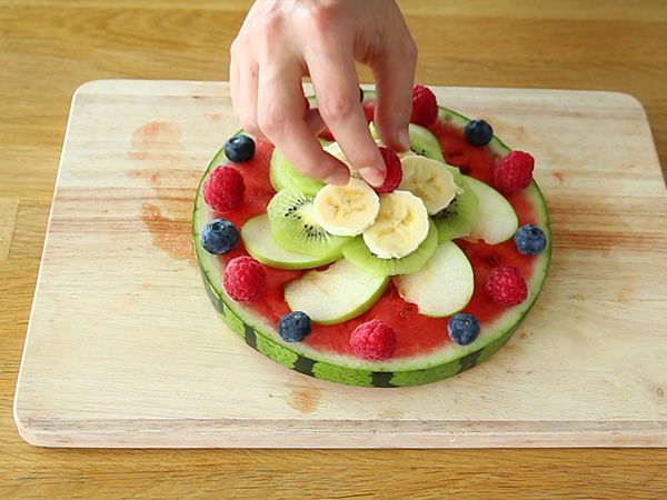 Pizza med vattenmelon - Beredning steg 5