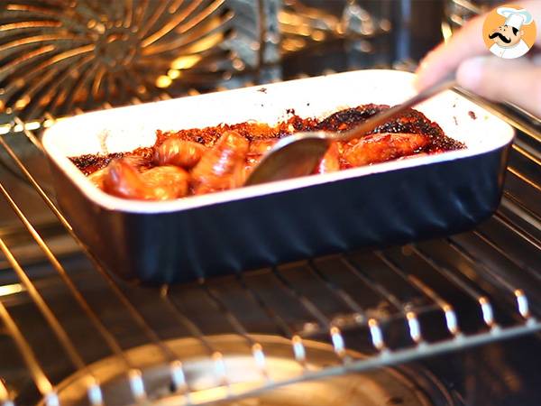 Karamelliserade korvar till aperitifen - Beredning steg 5
