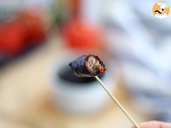 Karamelliserade korvar till aperitifen - Beredning steg 6