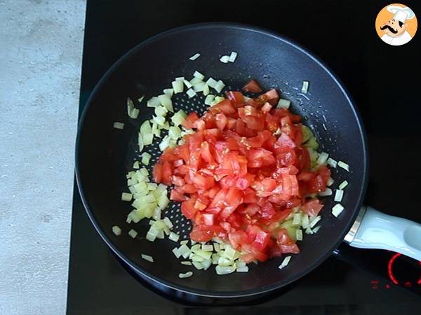Konjakspaghetti på provensalskt vis - Beredning steg 2