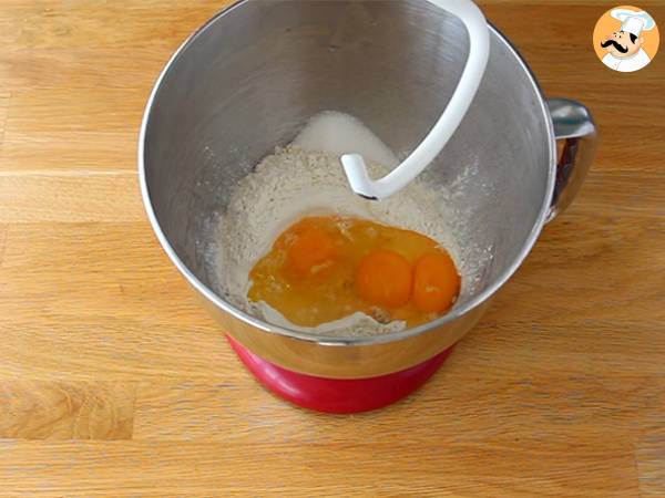 Tarte tropézienne förklarad steg för steg - Beredning steg 1