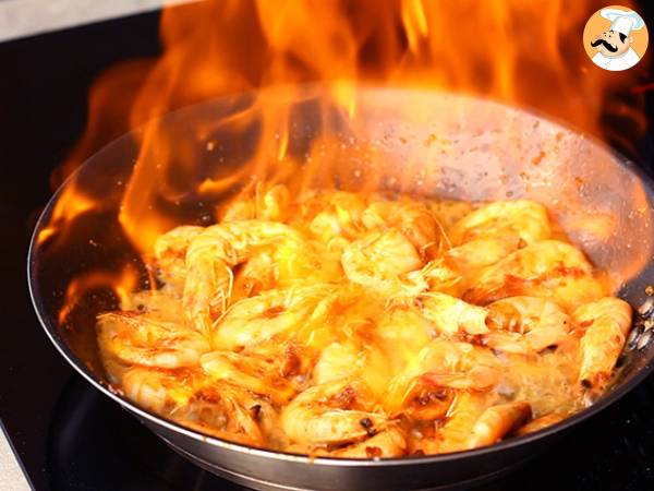 Räkor flamberade i whisky, receptet i detalj - Beredning steg 3