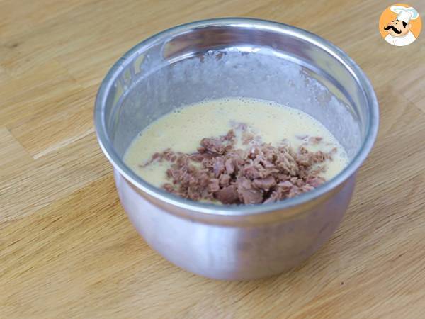 Quiche med tonfisk och tomat - Beredning steg 2
