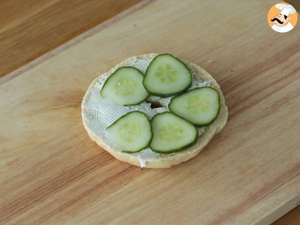 Vegetarisk bagel - Beredning steg 2