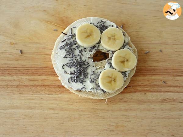 Choklad- och bananbagel - Beredning steg 3
