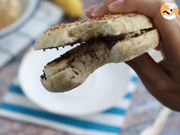 Choklad- och bananbagel - Beredning steg 4