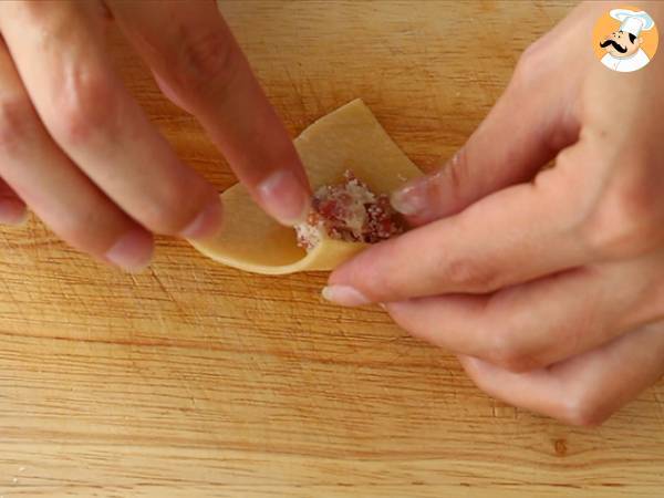 Tortellini med parmesan, skinka och basilika - Beredning steg 6