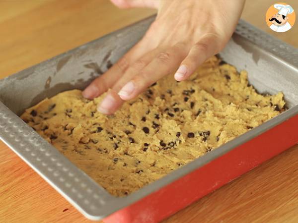 Cookie- och brownietårta perfekt för ett mellanmål! - Beredning steg 3