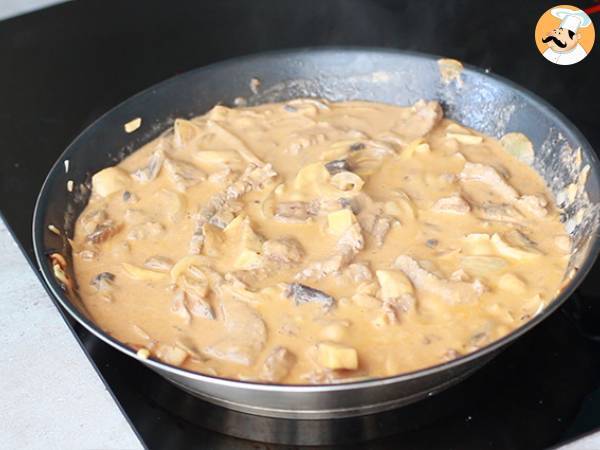 Snabb och enkel biff Stroganoff - Beredning steg 5