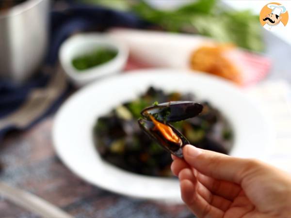 Musslor marinières, ett enkelt och utsökt recept - Beredning steg 5
