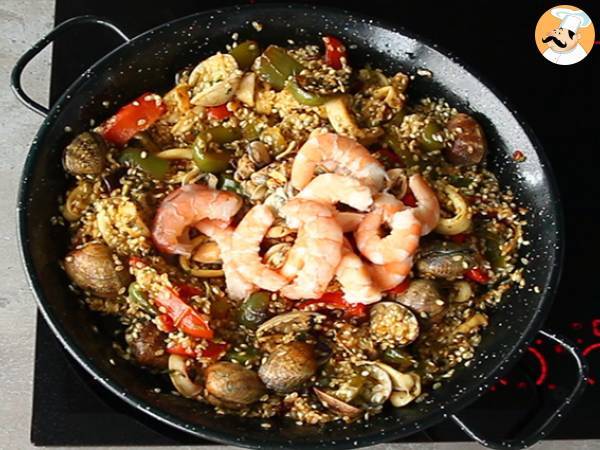 Paella med skaldjur - Beredning steg 9