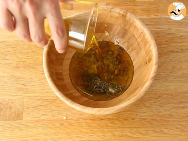 Bakade räkor med vitlök och örter - Beredning steg 2