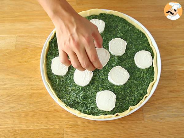 Quiche med spenat och getost - Beredning steg 3