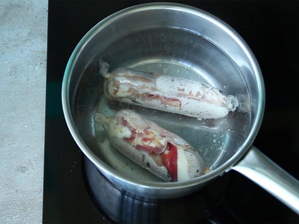 Kycklingballotiner med mozzarella - Beredning steg 5