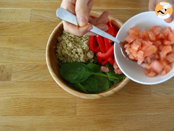 Buddha bowl med lax - Beredning steg 2