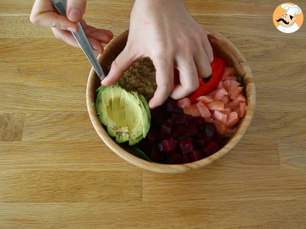 Buddha bowl med lax - Beredning steg 3