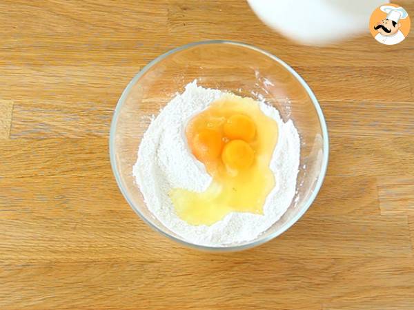Glutenfritt och laktosfritt breton med växtmjölk - Beredning steg 1