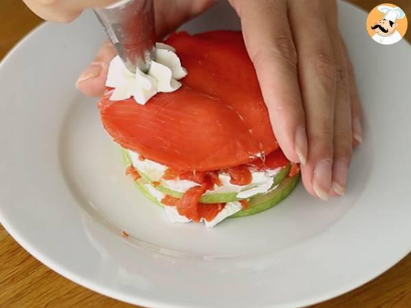 Lax mille feuille med grönt äpple - Beredning steg 5
