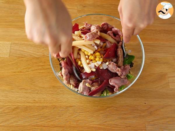 Landaise-sallad med foie gras (Périgord-sallad) - Beredning steg 3