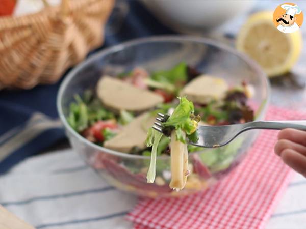 Landaise-sallad med foie gras (Périgord-sallad) - Beredning steg 5