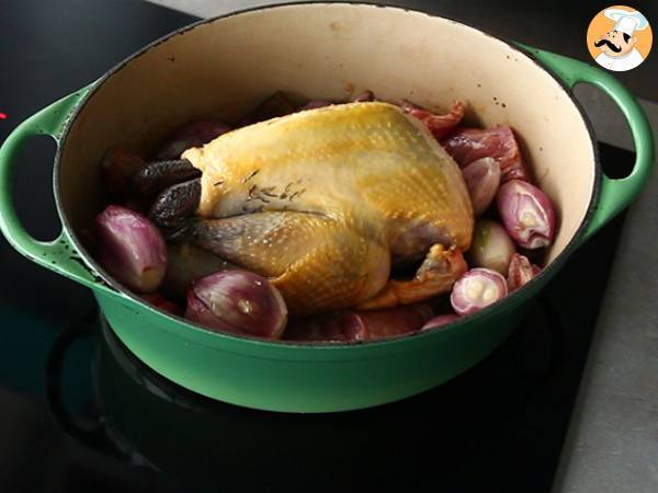 Pärlhönspaj med foie gras - Beredning steg 2