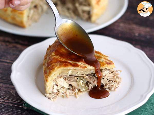 Pärlhönspaj med foie gras - Beredning steg 9