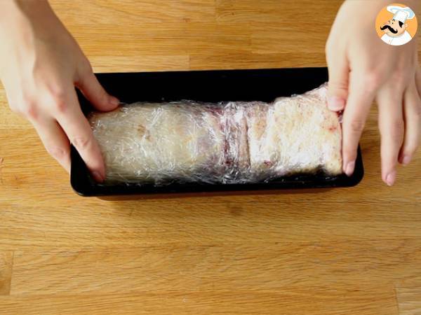 Crêpeblock med vit choklad och hallon - Beredning steg 6
