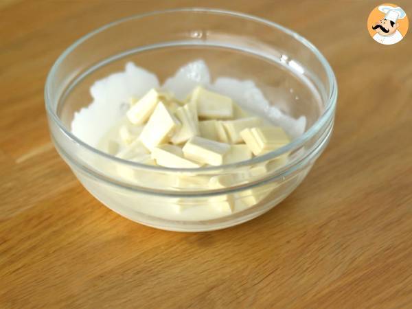 Crêpeblock med vit choklad och hallon - Beredning steg 7