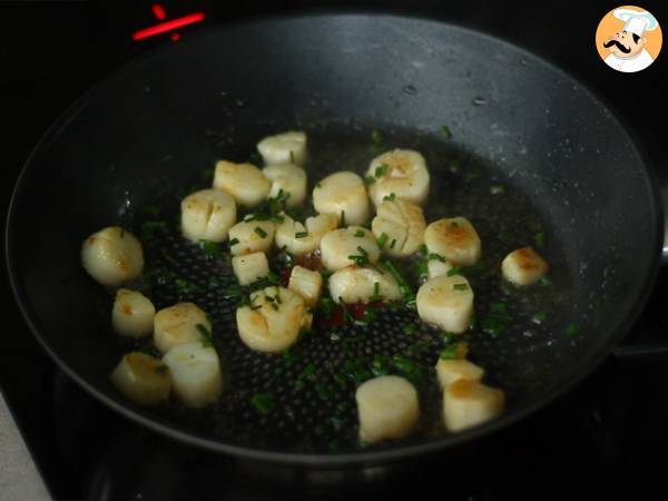 Risotto med pilgrimsmusslor och saffran - Beredning steg 5