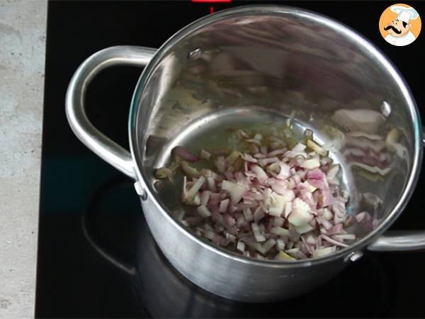 Smördegssoppa med purjolök och potatis - Beredning steg 1