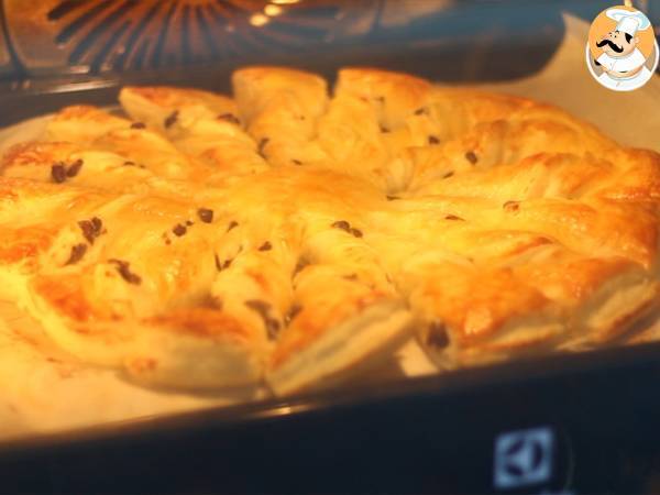 Solskenspaj med vanilj och choklad - Beredning steg 7