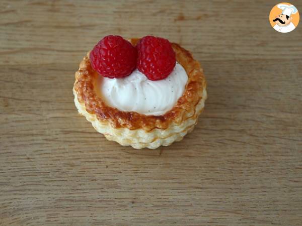 Hallon och mascarpone vol au vent - Beredning steg 5