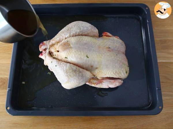 Traditionell kapun med kastanjer - Beredning steg 3