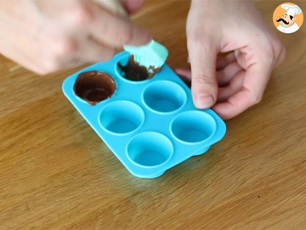 Hemlagad choklad som Kinder Schoko-Bons - Beredning steg 1