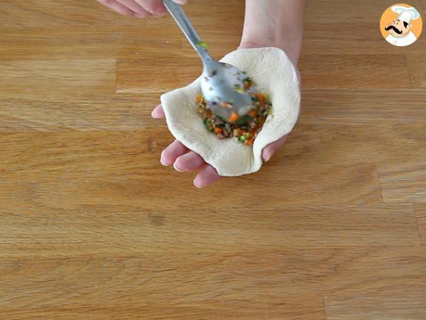 Banh Bao, små ångkokta bullar - Beredning steg 9