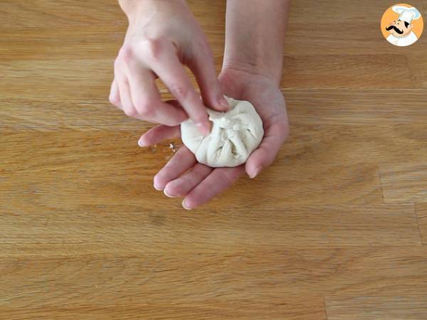 Banh Bao, små ångkokta bullar - Beredning steg 10