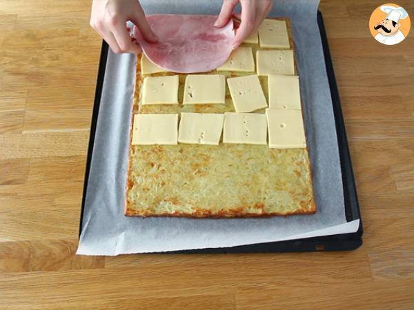 Potatisrulle med Savoy Raclette-ost och skinka - Beredning steg 4