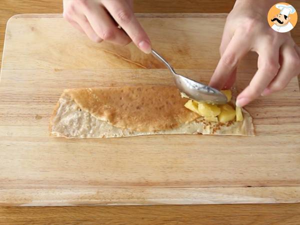 Pannkakssamoussas med karamelliserade äpplen - Beredning steg 6