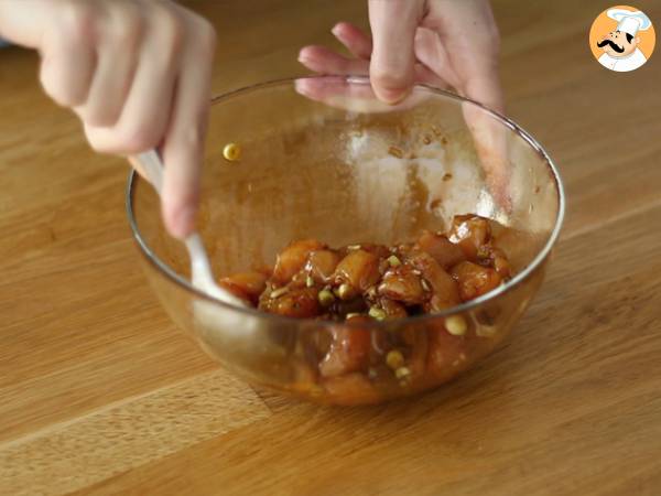 Kyckling med ingefära och citrongräs - Beredning steg 2