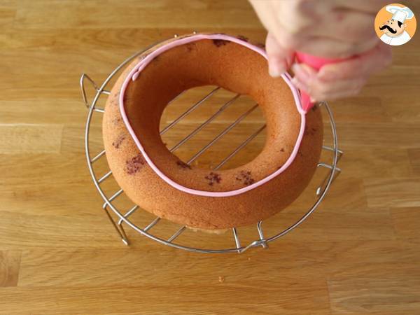 Donut-tårta - Beredning steg 6